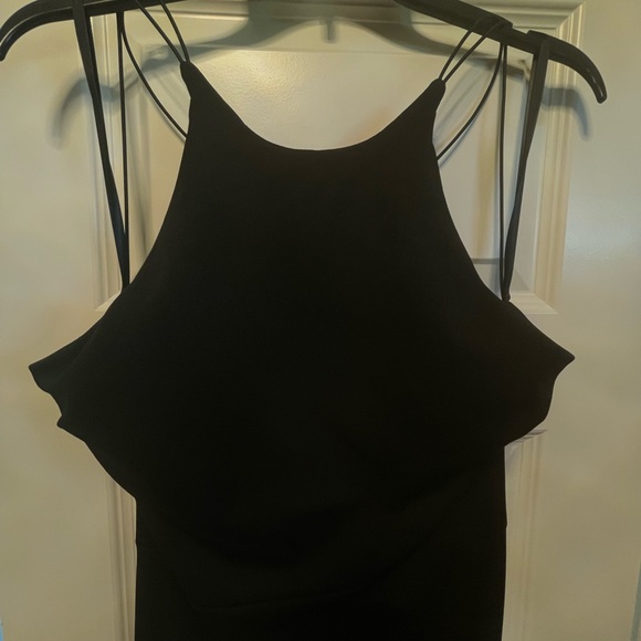 Halter A- Line Dress with Slip - Picture 2 of 10